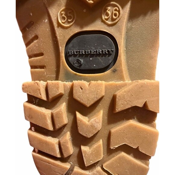 Burberry Nova Check Weather Resistant Lug Sole Tie Snow Boots Size US 6 - Picture 6 of 16
